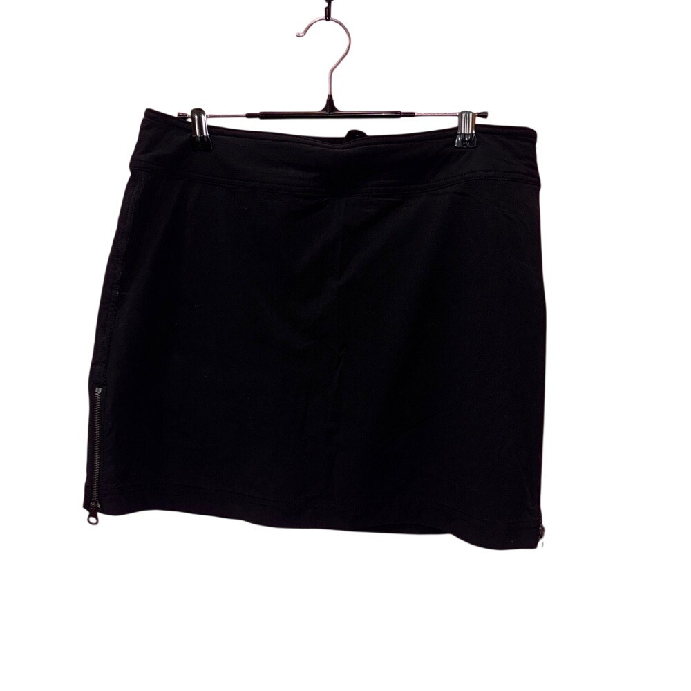 Athleta Trekkie Skort Black Hiking Skirt with Built In Shorts Size 6